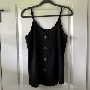 Black Strappy Tank Top